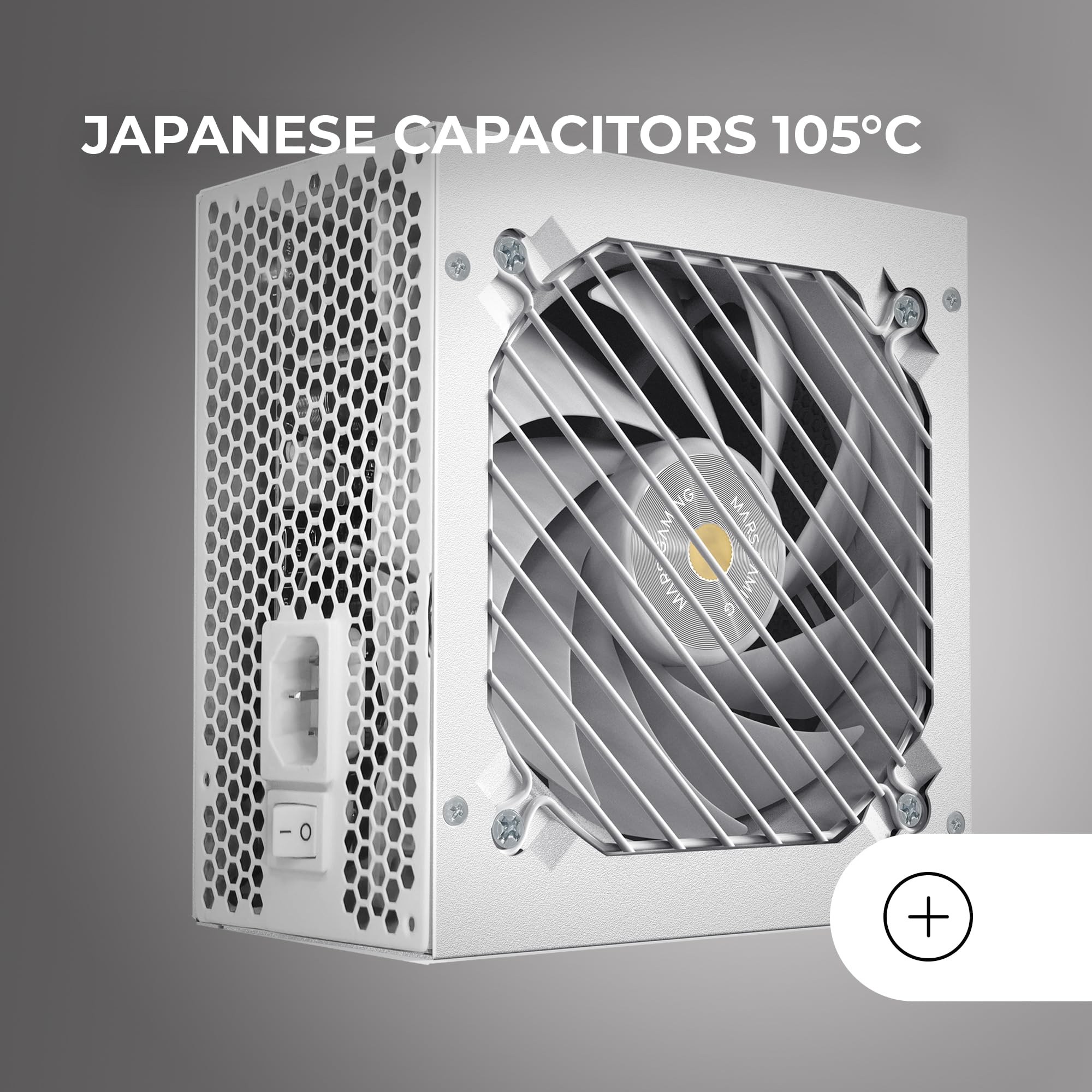 Fuente de alimentación mars gaming mpb650sim/ 650w/ Ventilador 12cm/ 80 Plus Bronze/Blanca