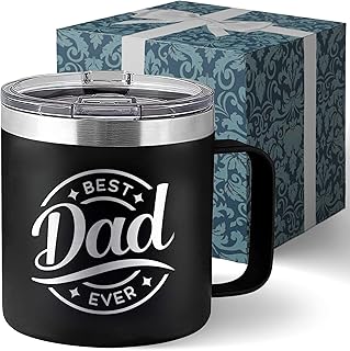 Best Dad Ever Gifts for Dad from Daughter Dad Mug Dad Tumbler Dads Gifts for Christmas Drinking Cup - Dad Birthday Gift Dad Presents - Father Birthday Gift 14oz Stainless Steel Tumbler with Lid