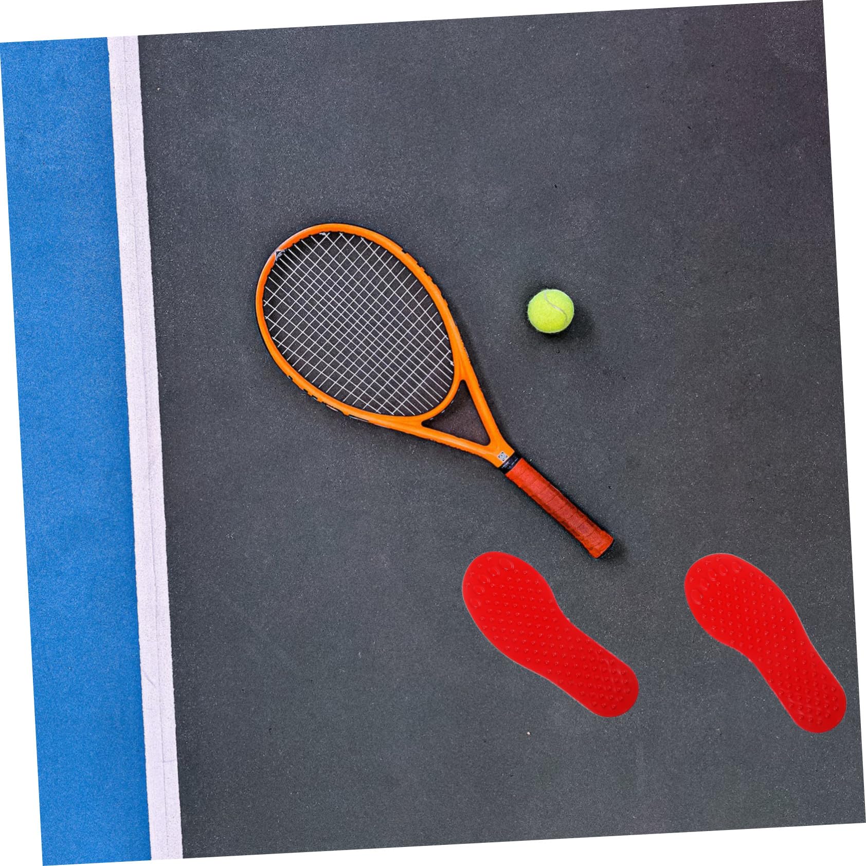Hemobllo Marqueurs de Sol de Pied pour Entraînement de Tennis et Football, Lot de 10 Pièces en PVC, Polyvalents et Faciles à Installer pour Terrains Extérieurs Style Aléatoire