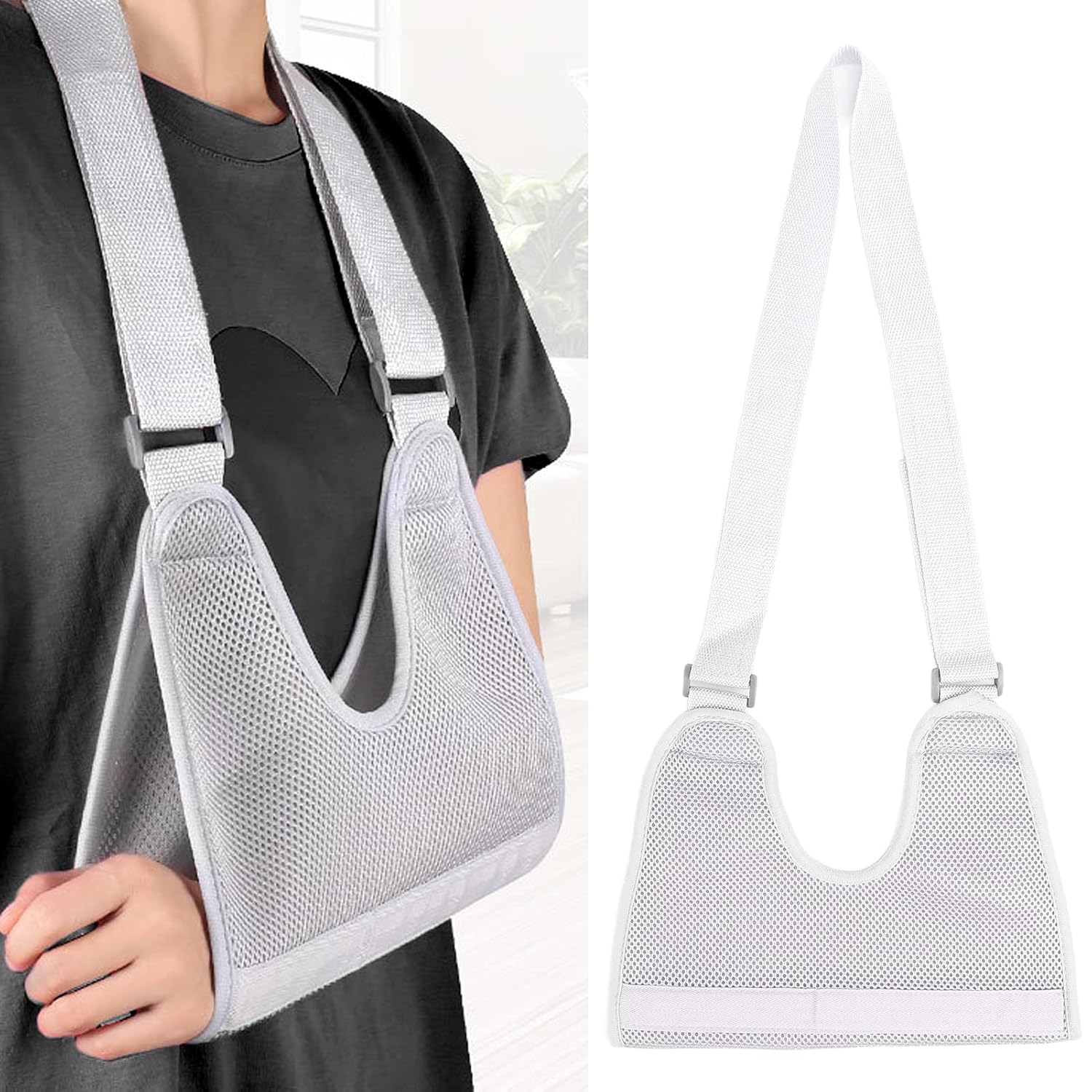 Arm Sling with Comfort Pad, Arm Sling for Broken Wrist Shoulder Injury
