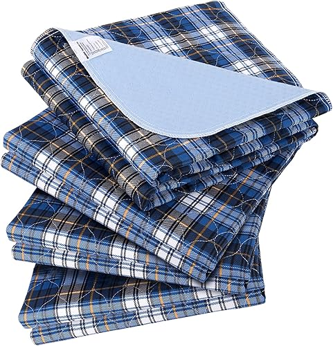 Miniatura 26 de Almohadillas de cama antideslizantes para incontinencia lavables de 36 x 72 pulgadas, almohadillas de cama impermeables para adultos, lavables