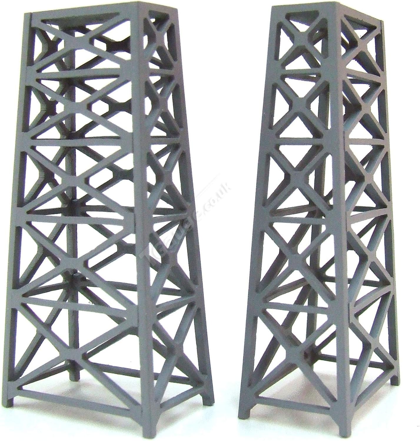 T Gauge 1:450 Scale Girder Support Piers 2 Pcs TB-006-Grey