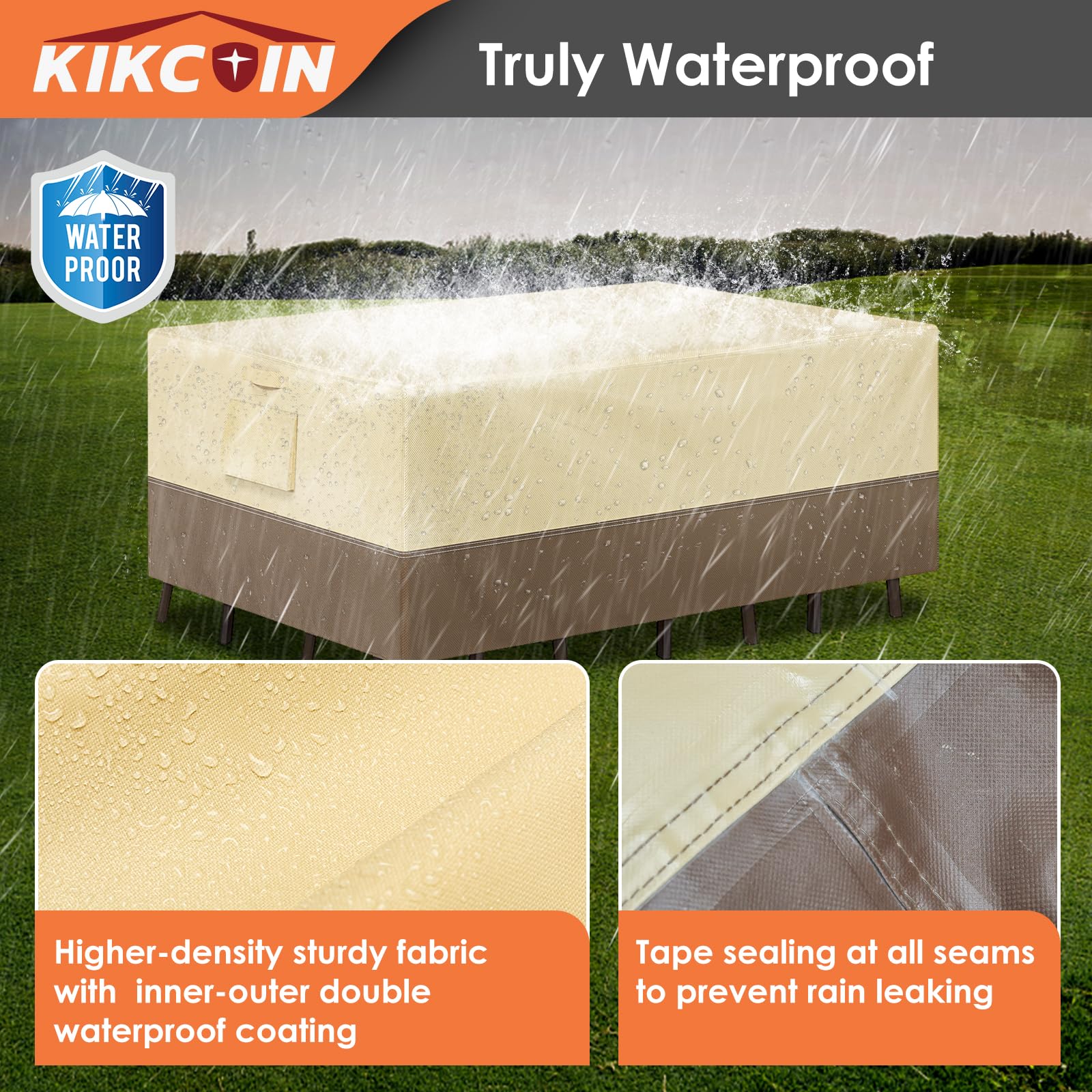 Heavy Duty Waterproof Patio Furniture Covers, Kikcoin Outdoor Furniture