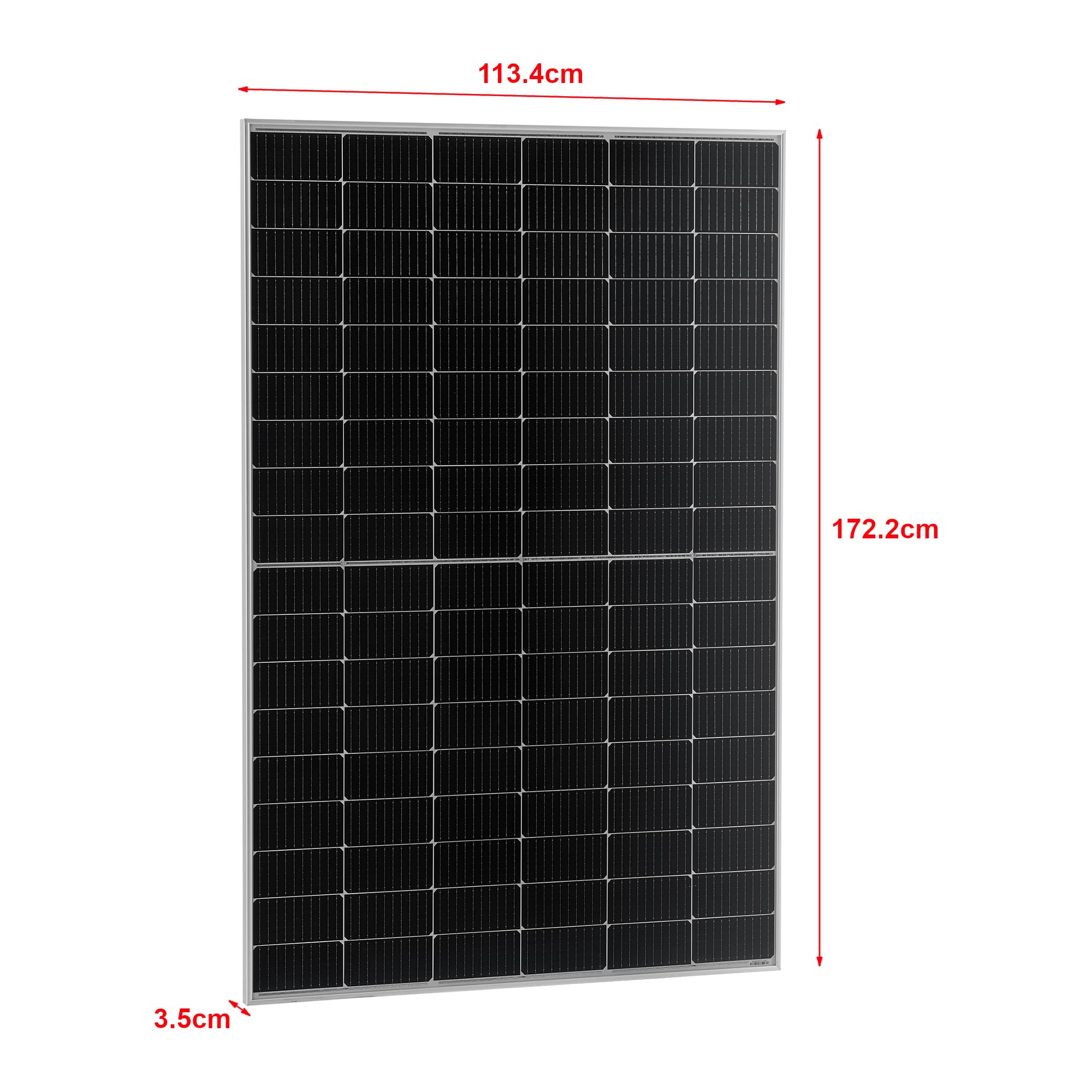 pro.tec Balkonkraftwerk Brusson 800W Solaranlage mit Wechselrichter mit App und WiFi 10m Kabel Komplettset mit 2x400W Solarmodulen Photovoltaik Plug+Play
