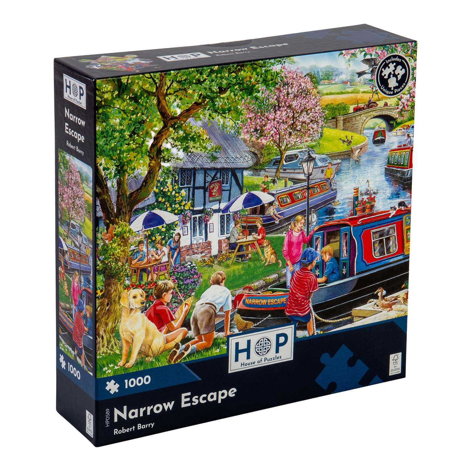 The House of Puzzles - Narrow Escape Jigsaw - 1000 Piece Jigsaws For Adults, Artist Illustrated, Scenic Landscape, Deluxe Puzzle Gifts — image 1
