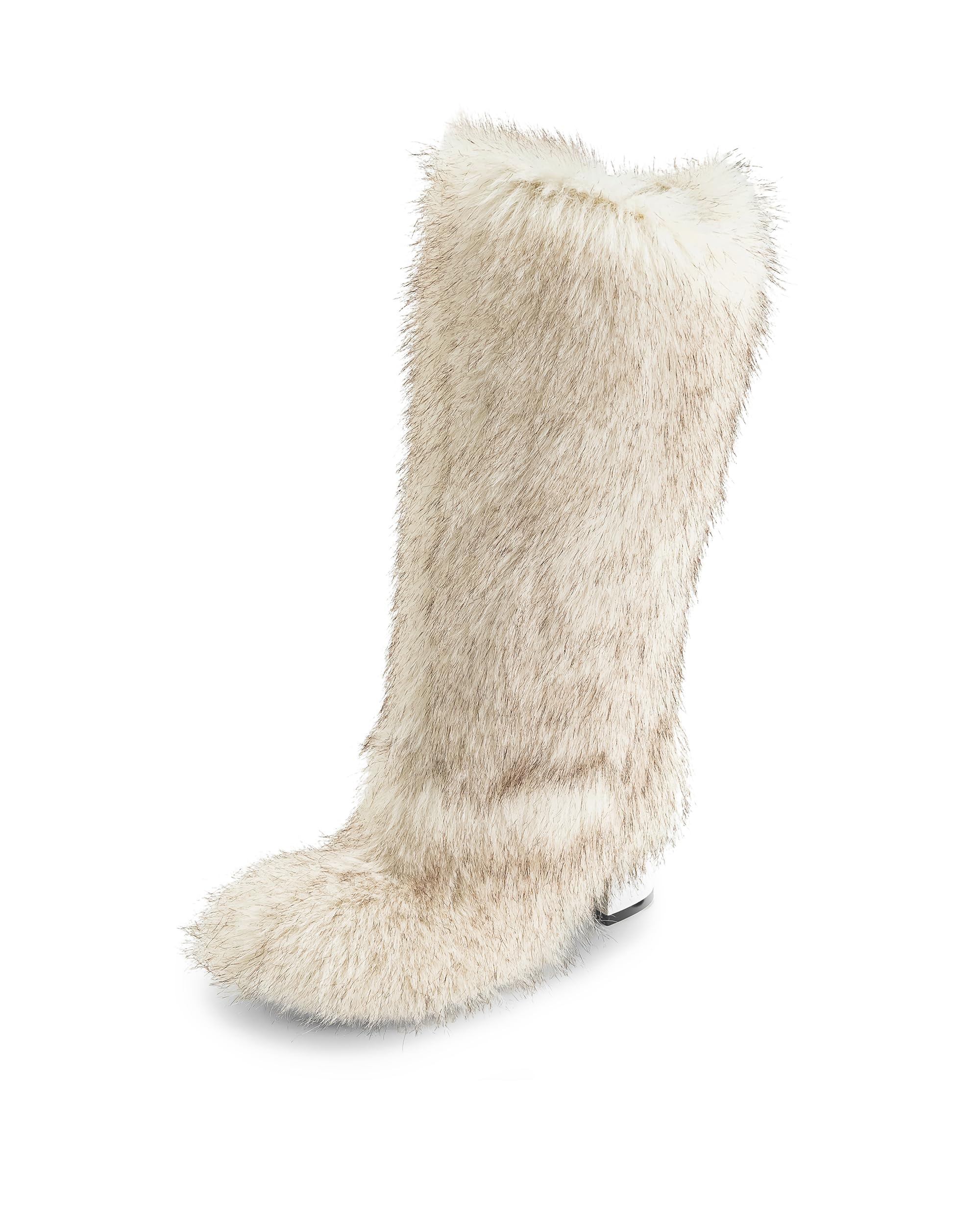 JW PEI Womens Isabella Slouchy Faux Fur Boots