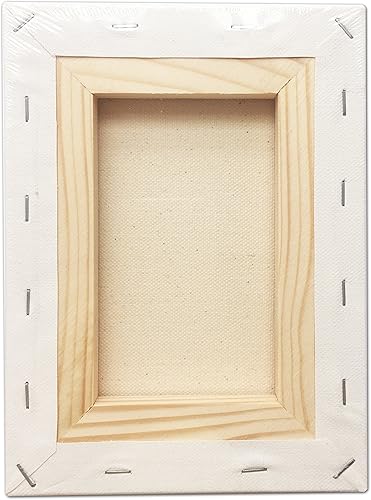 Miniatura 3 de LWR CRAFTS Lienzo estirado de 5 x 7 pulgadas, paquete de 6
