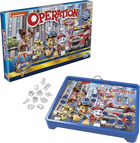Miniatura 3 de Juego de operación Paw Patrol The Movie Edition - Juego de mesa para niños de 6 años en adelante juego de Nickelodeon Paw Patrol para 1 o más