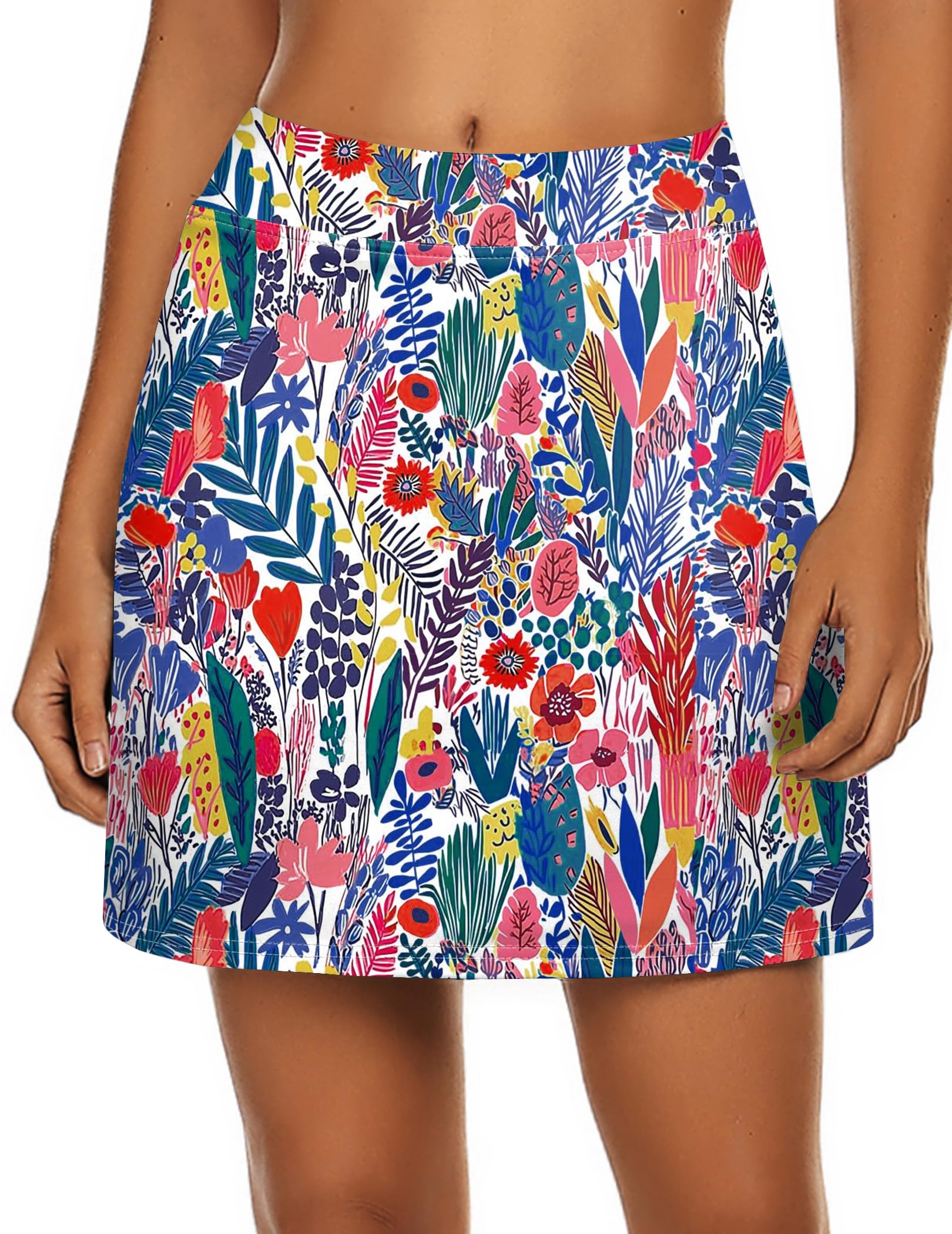 Ekouaer Women's Active Performance Skort Lightweight Skirt for Running Tennis Golf Workout Sports