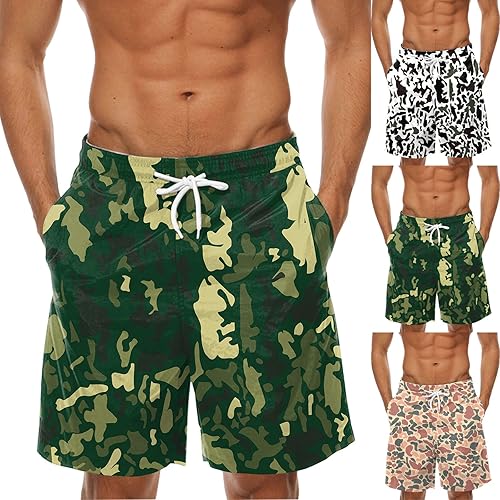 Miniatura 2 de Cathalem Beach Shorts for Men,Men's Beachwear Summer Holiday Quick Dry Beach Shorts Bathing Suit Striped Swim Trunks
