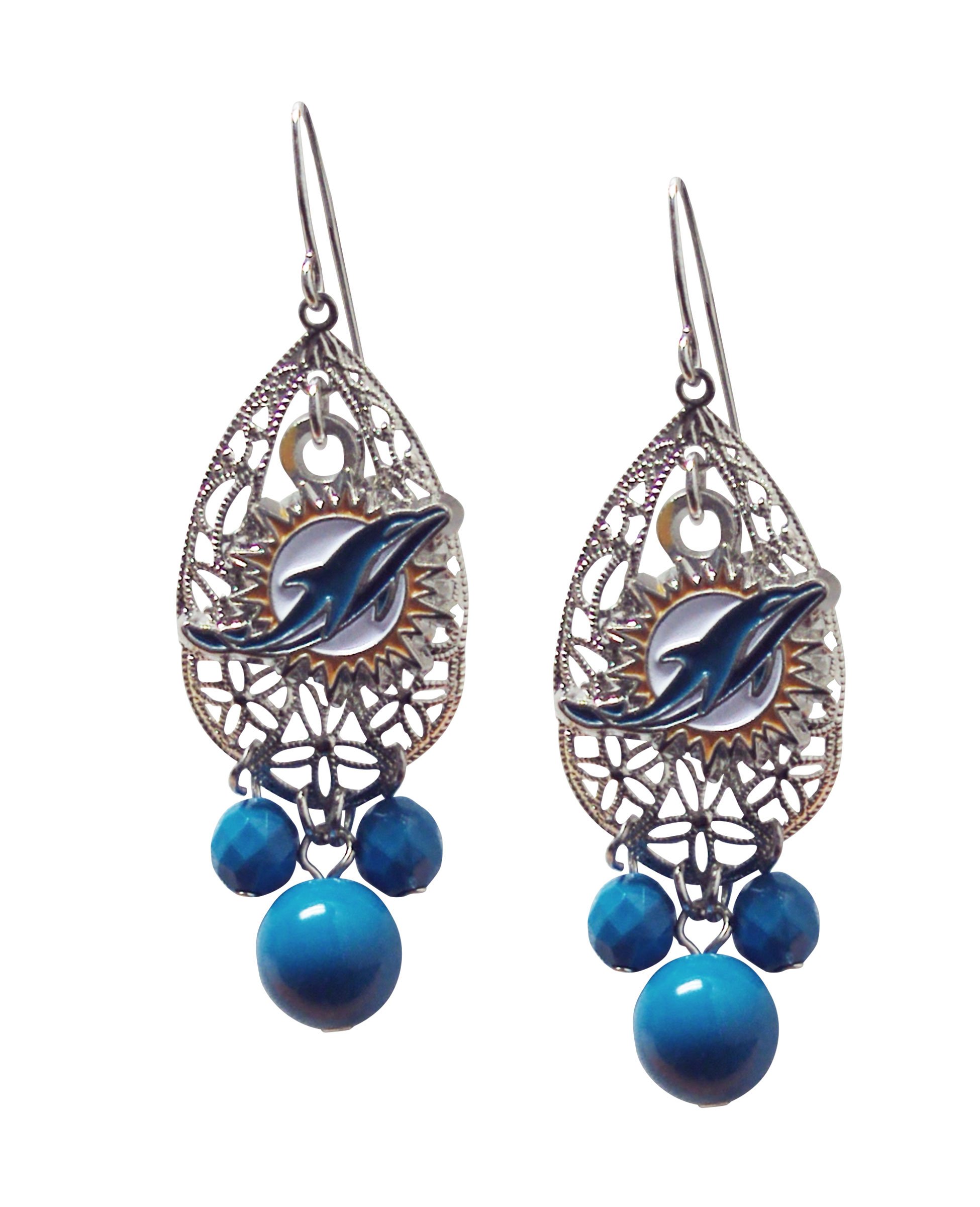 NFL Teardrop Logo Dangler Earrings