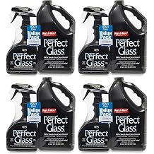 HOPES Perfect Glass Cleaner, Streak-Free, Ammonia-Free Window, Mirror, Screen, and Shower Door Cleaner, Indoor and Outdoor Glass Surfaces, 32 Fl Oz Spray Bottle and 67.6 Fl Oz Refill, Pack of 4