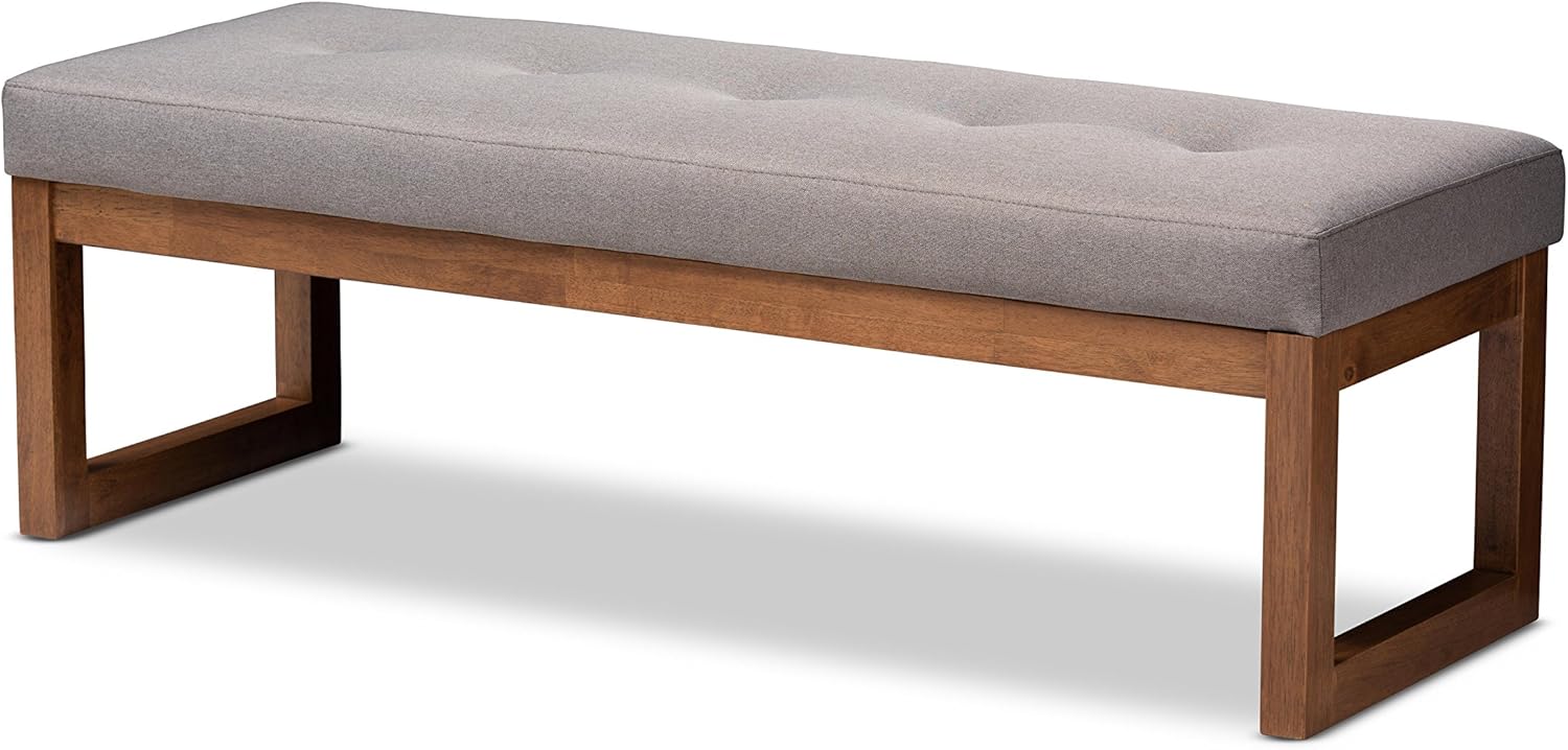 Baxton Studio Bench, Grey