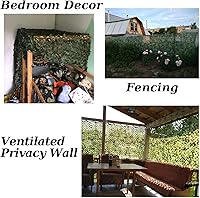 Vista 7 de Red de Camuflaje Red de Camuflaje 20x20 10x20 10x10 Rollo a Granel Lona de Camuflaje de Arpillera Red de Sombra para Puesto de Caza Cumpleaños