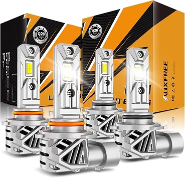 Auxbeam 9005 and 9006 Fog Light, 40000LM White Light for Offroad Light or Fog Light, Plug and Play