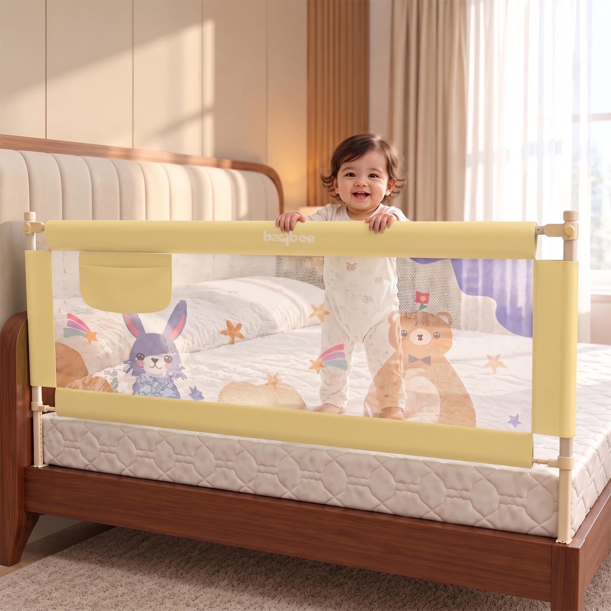 Baby Bed Rail Guard - Adjustable Safety Rail -11 Baby Bed Rail Guard - Adjustable Safety Rail -11