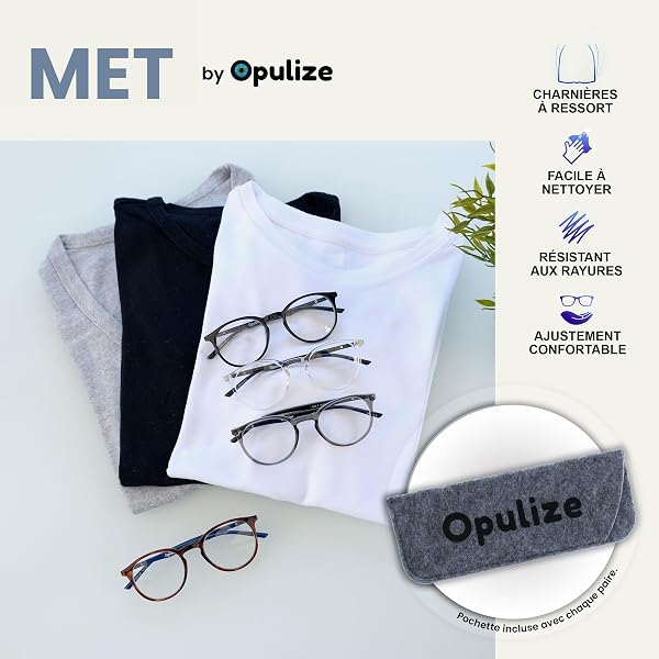 OPULIZE Met Lunettes de Lecture Monture Ronde et Mince Charnières à Ressort Anti-Rayures Écailles de Tortue Marron Hommes Femmes R60-2 +3.50 - 4