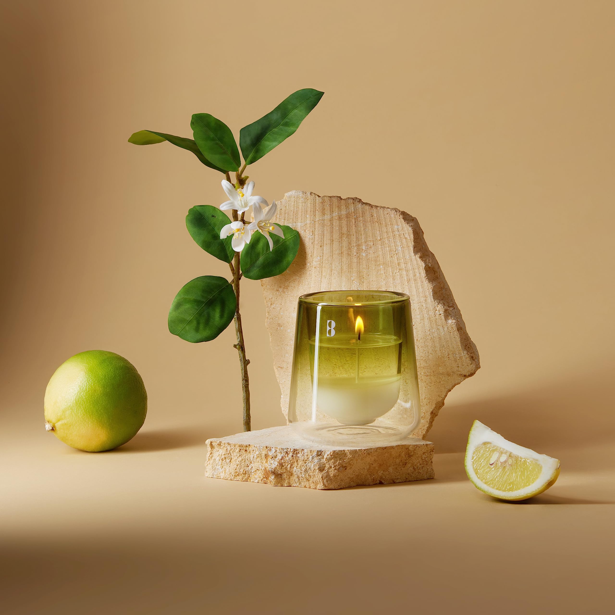 Bolsius CleanLight Refill | Bergamot & Neroli | Refillable Scented Candle| Natural Vegan Wax | 20 Hours Burn Time Each | Sustainable Concept | No Palm Oil | 2 Pieces | Imported from Poland