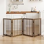 Mino Kesper Dog Gate for Stairs,Foldable Dog Gate for Indoor Doorways House,Freestanding Pet Gates for Dogs,Doogie Puppy Fence Gate