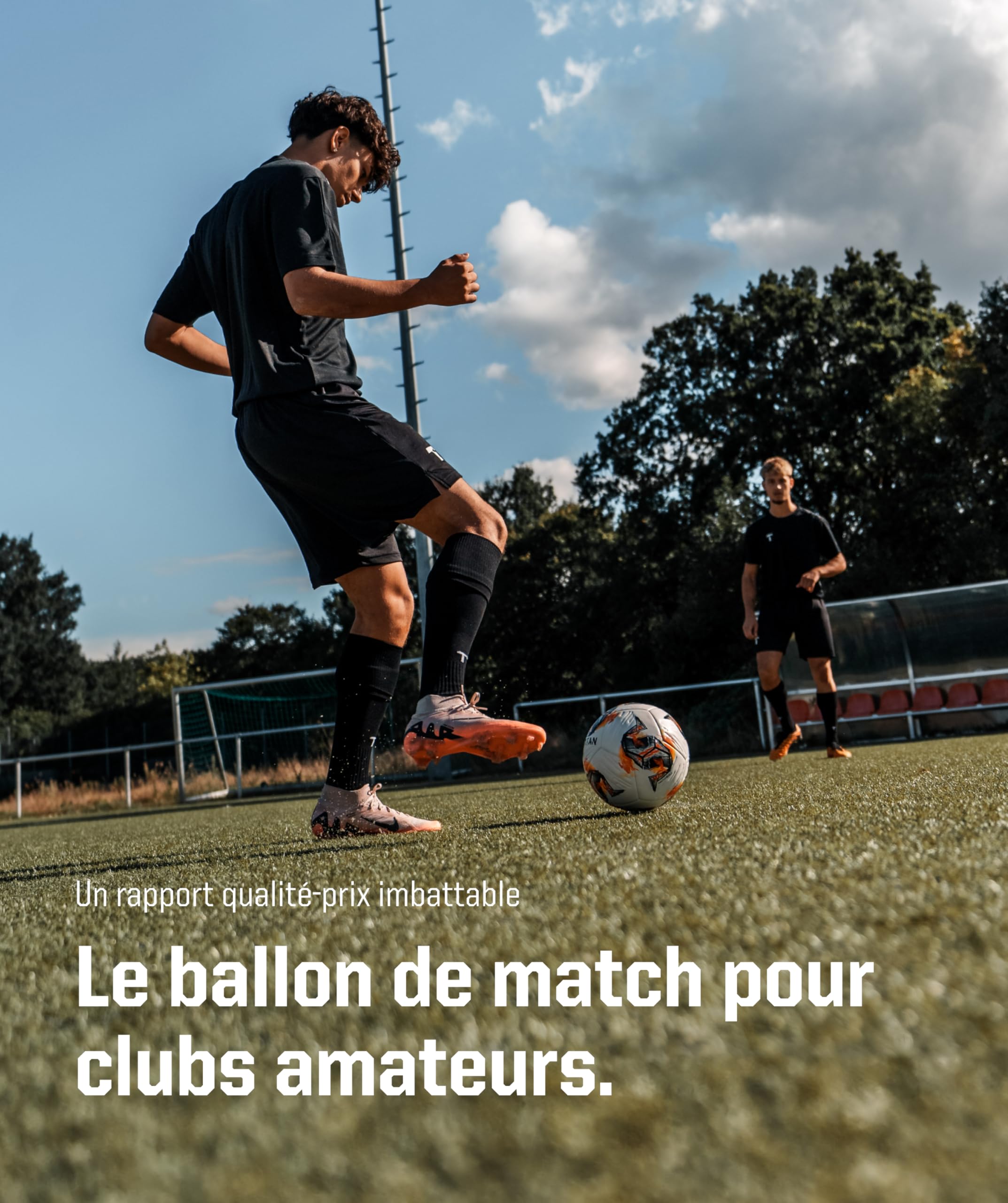 T1TAN Ballon de Football Taille 5 pour Clubs – Ballon de Match + Ballon d'entraînement Homme & Femme Taille 5 – Thermocollé – sans Couture