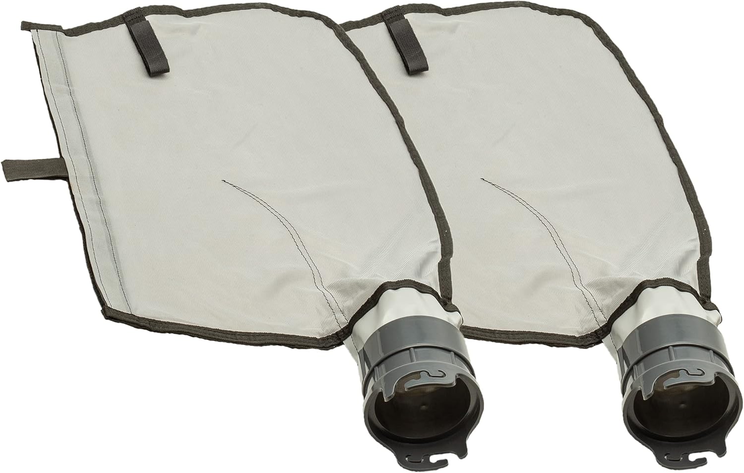 ATIE Pool Cleaner Gray Fine Mesh Bag with Hook and Loop Fastener Enclosure for Pentair Kreepy Krauly Legend, Platinum Pool Cleaner Debris Bags 360009/EU16G with Snaplock - Gray (2 Pack)