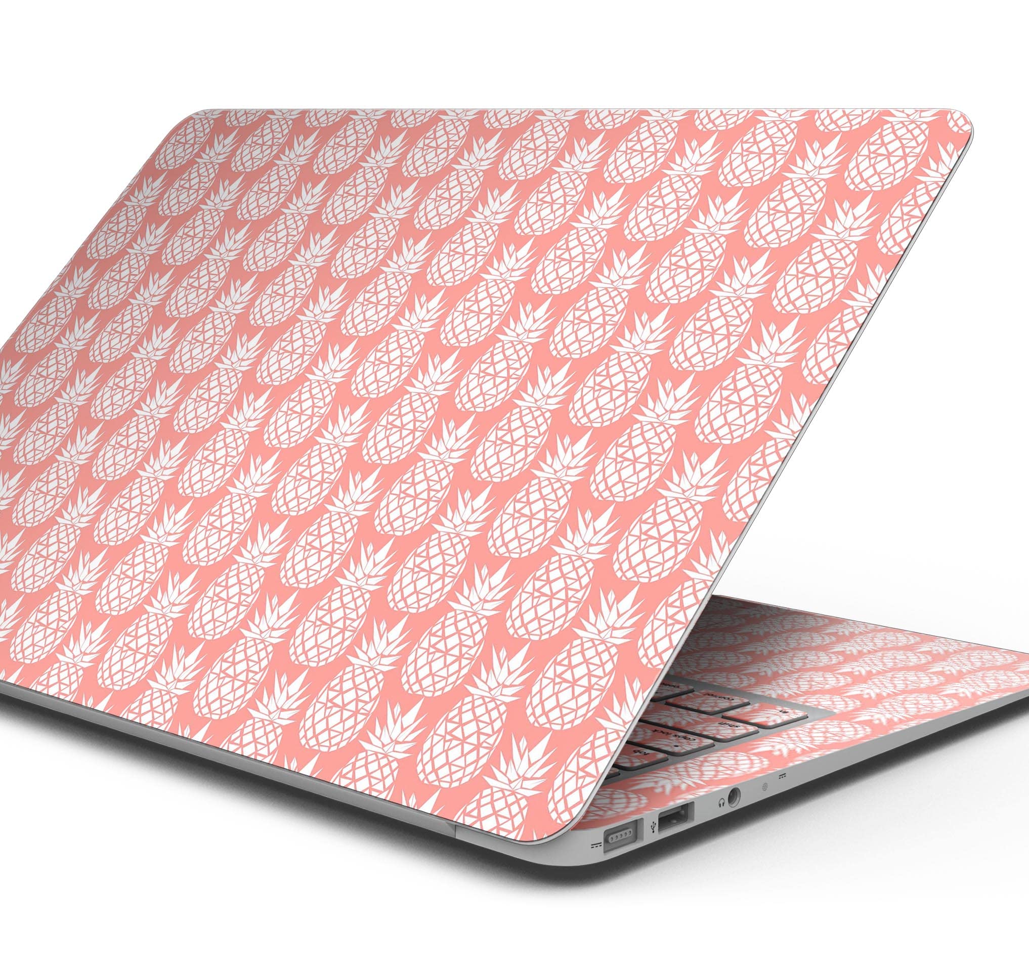 Tropical Summer Pineapple v2 Full-Body Wrap Scratch Resistant Decal Skin-Kit Compatible with MacBook 12" Retina (A1534)