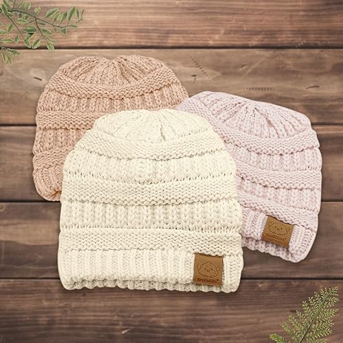 Vista 54 de KeaBabies 3-Pack Baby Beanies for Boys, Girls - Stretchy Knit Baby Hats, Cute Newborn Sweet Pea