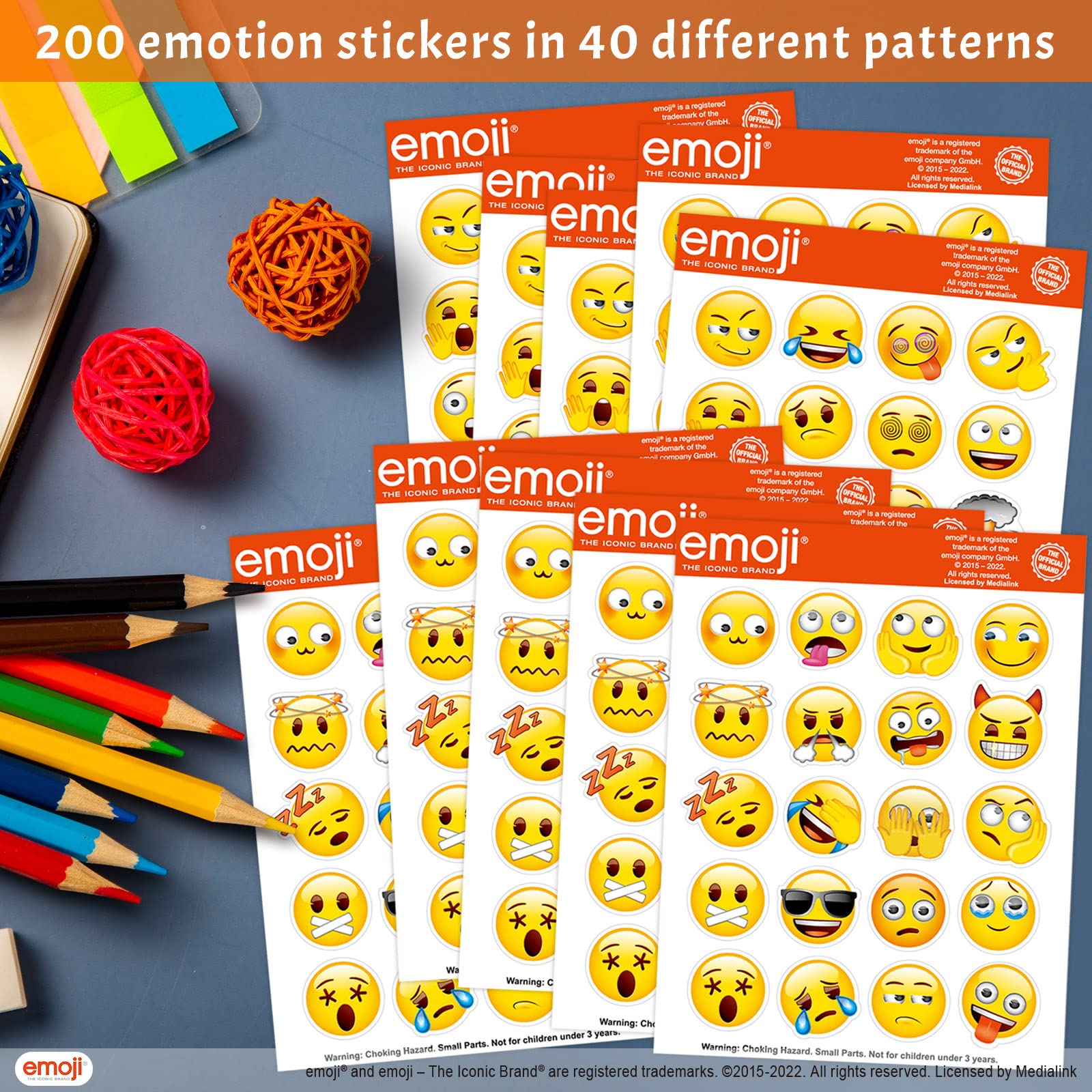 Amazon.com: Emoji Stickers for Kids Emotion Sticker for Teacher Classroom  Rewards 200Pcs : Toys & Games