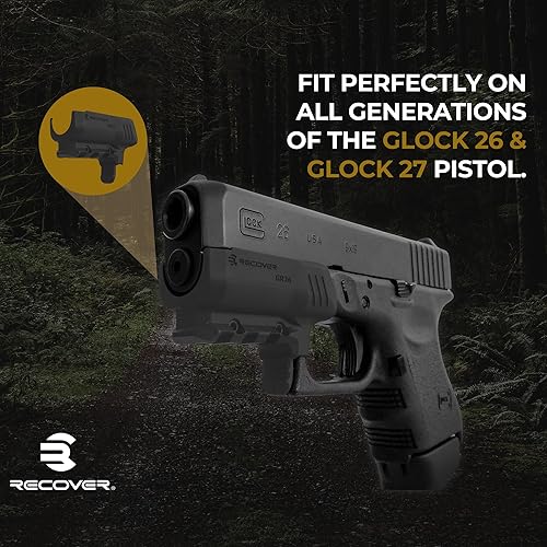 Miniatura 7 de Recover Tactical Riel Picatinny para Glock, Glock MOS, S &amp; W Shield 0.354 in, SW40, Sig P365 (debe seleccionar su modelo a continuación), fácil