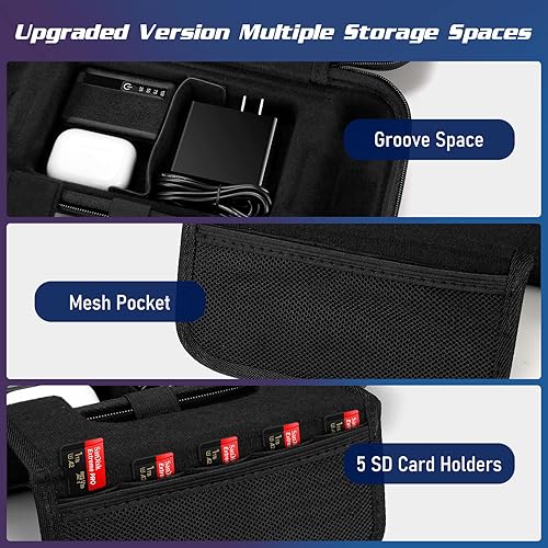 Miniatura 3 de TOQIBO Funda protectora de transporte para cubierta de vapor, funda de transporte portátil compatible con consola de vapor y accesorios, funda de