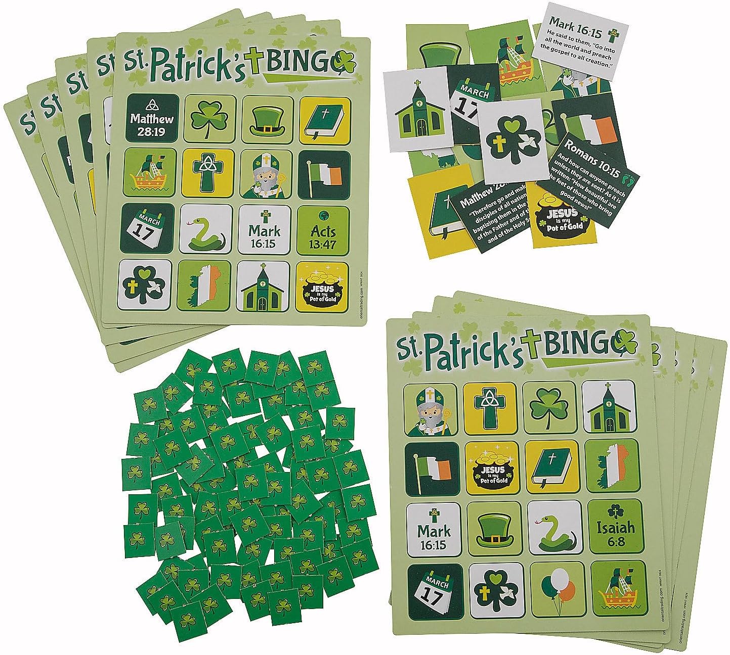 Fun Express Religious St. Patrick's Day Bingo Game for 16