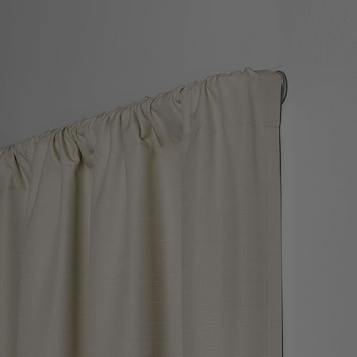 Miniatura 7 de Eclipse Clinton - Barras de cortina opacas ajustables de 58 pulgadas, níquel cepillado, ventanas de 48 a 86 pulgadas