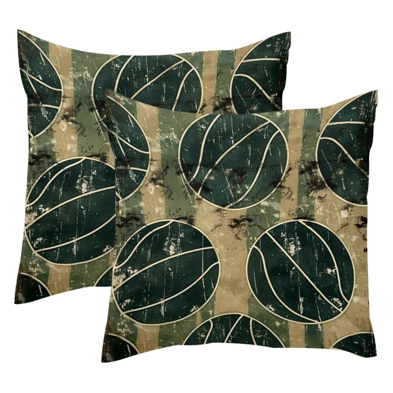 Coussin de basket en velours pour déco salon moderne