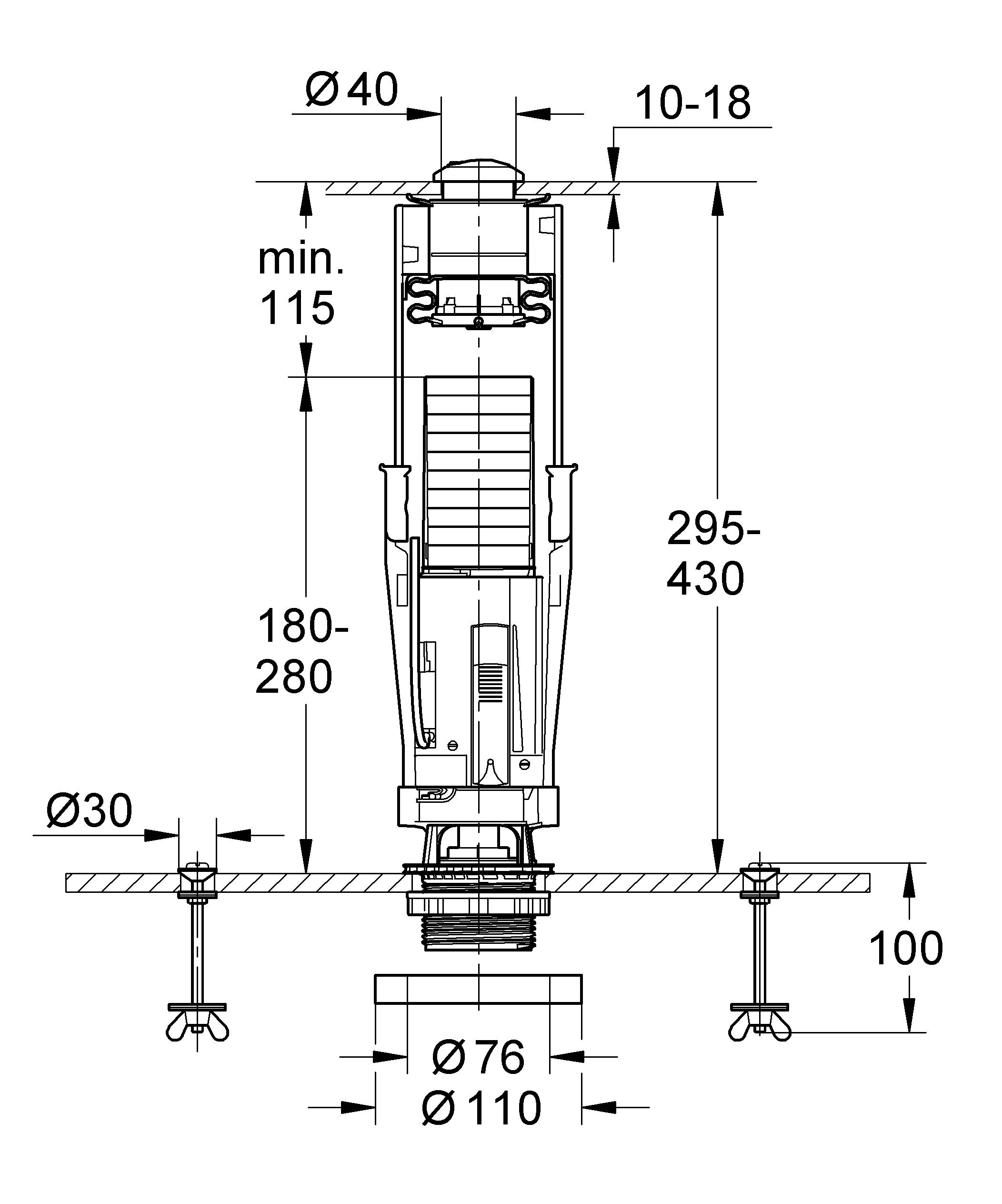 Grohe - Válvula de Descarga Av1 Ref. 42297PI0