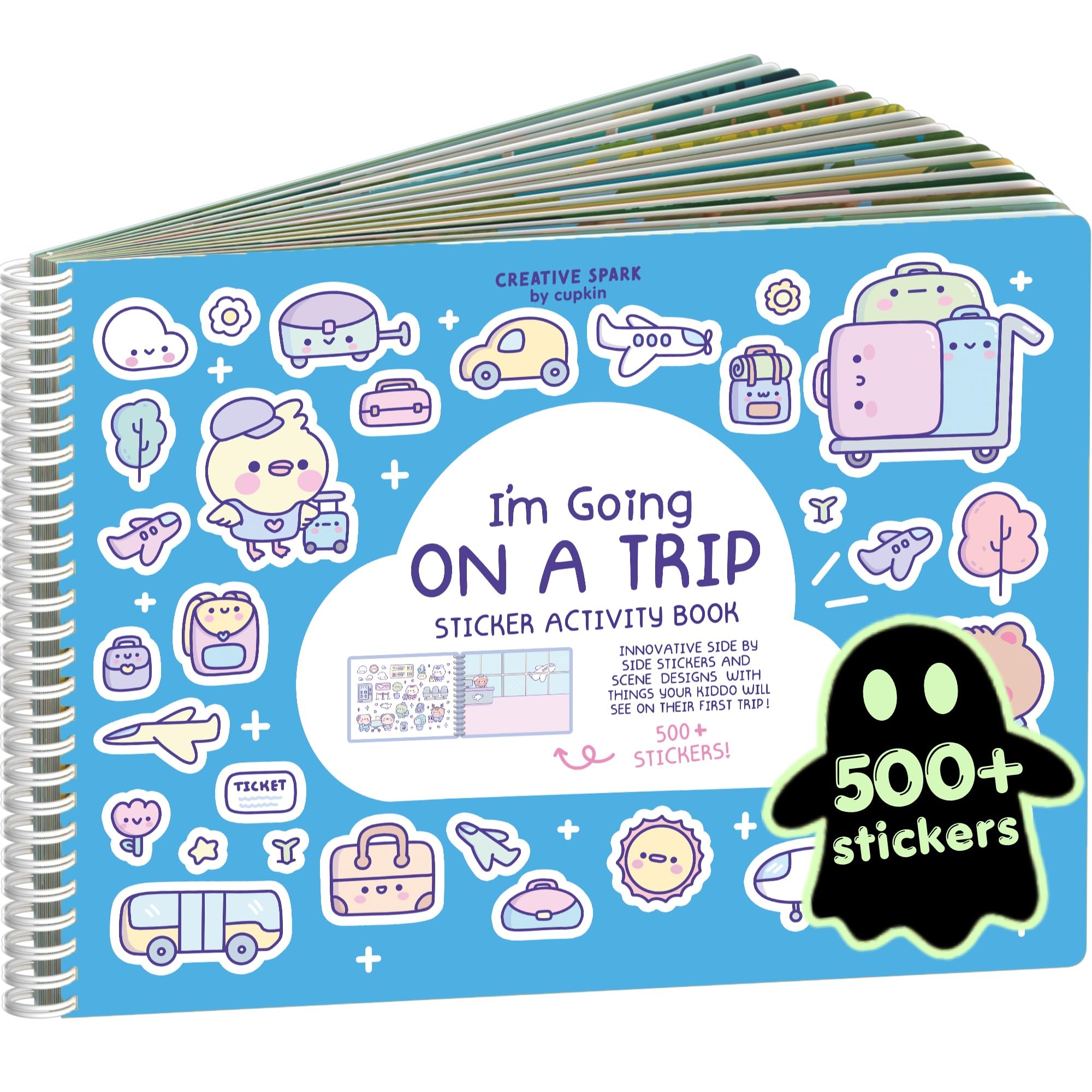 Cupkin My First Trip Coloring &amp; Sticker Activity Book | 500+ Stickers