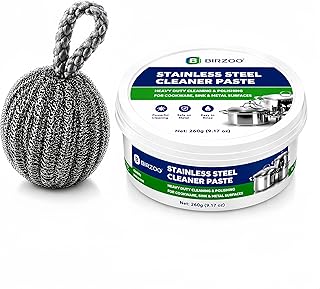 Remove Black Pot Cleaner Paste, Burnt Pot & Pan Bottom Cleaner for Black Residue, Burnt Grease & Stainless Steel Cleaner