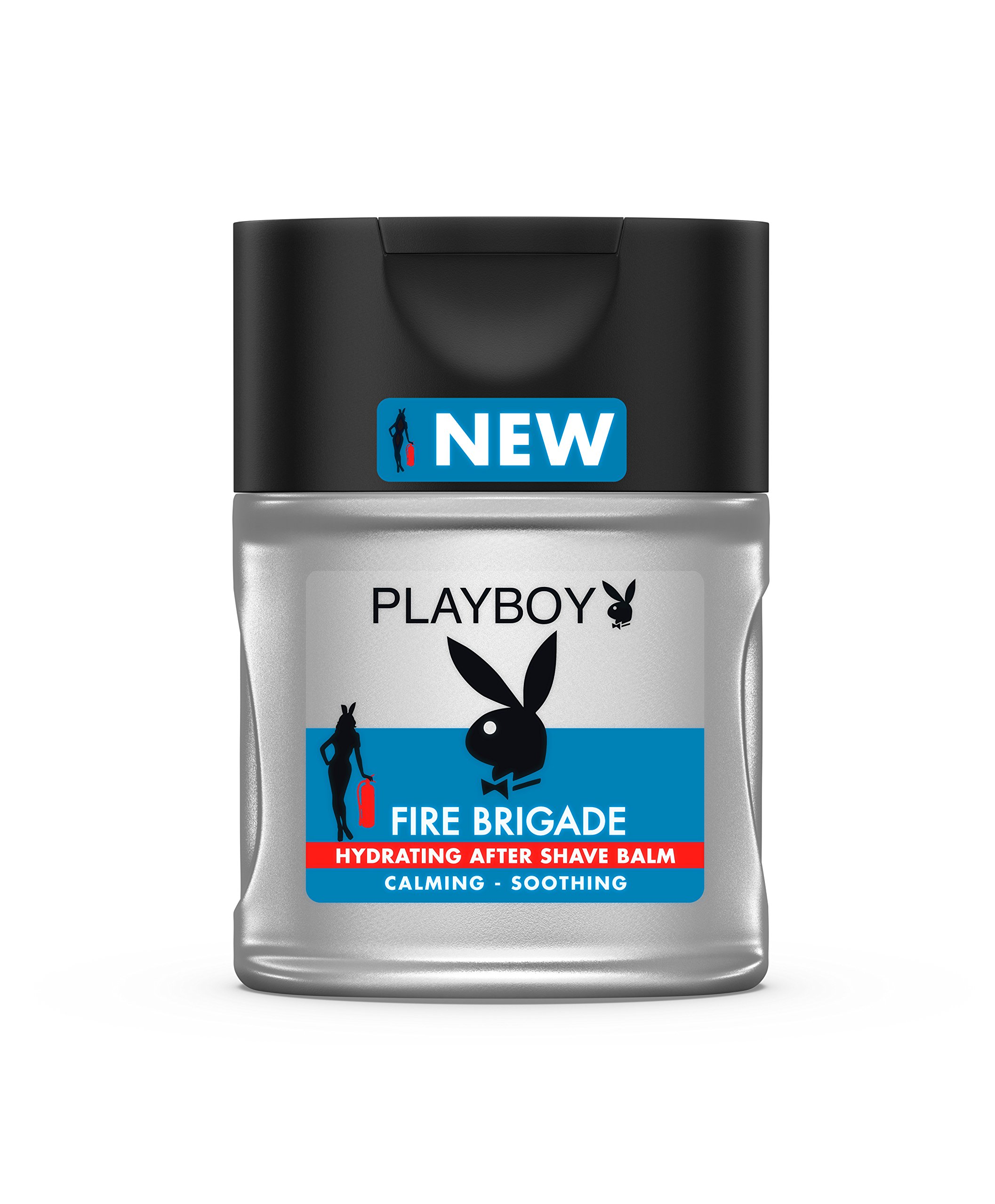 Playboy Male Aftershave Balm, Fire Brigade, 3.4 Fluid Ounce