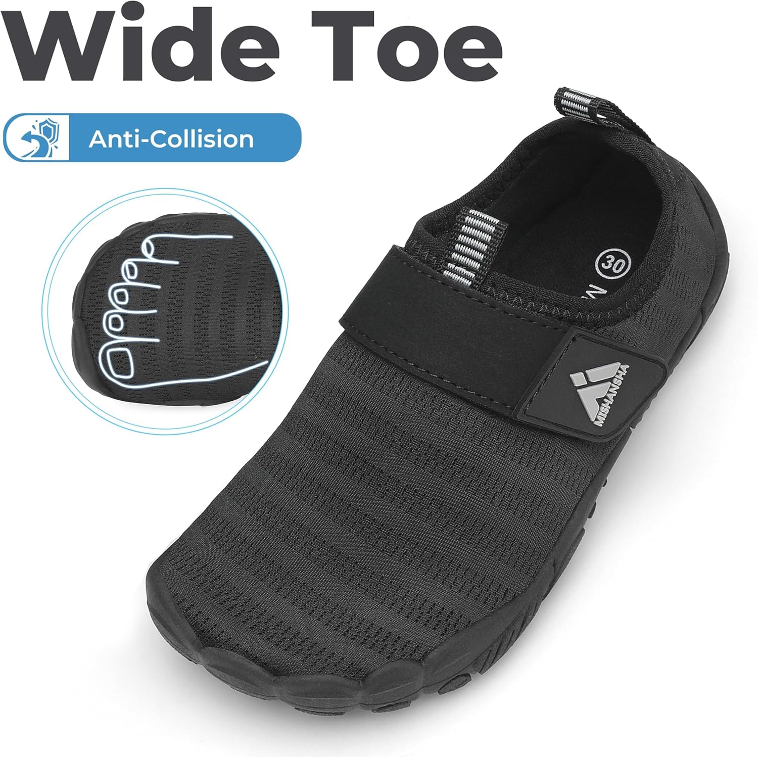 Mishansha Kinder Badeschuhe Schnell Trocknend Wasserschuhe Mädchen Jungen Barfußschuhe Atmungsaktiv Schwimmschuhe rutschfest Gr.24-35 - Image 2