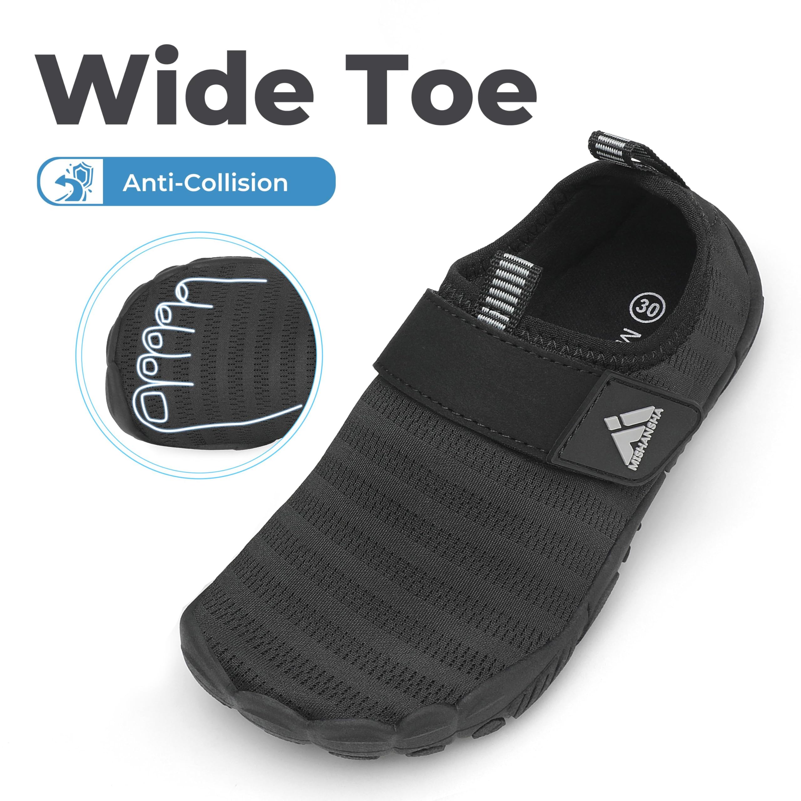 Mishansha Bambino Scarpe da Acqua Asciugatura Rapida Ragazzo Antiscivolo Scarpette Scoglio Immersione Spiaggia Surf Taglia 24-35 EU