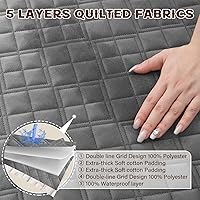 Vista 3 de Arfntevss Fundas impermeables para sofá seccional de esquina para perros y mascotas, funda de sofá en forma de L, terciopelo lavable grande