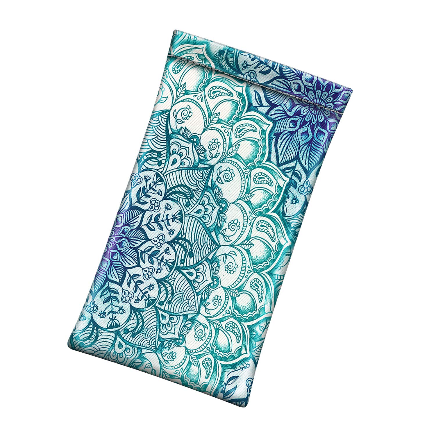 FINTIE Soft Eyeglasses Case with Cleaning Cloth, Squeeze Top Glasses Pouch