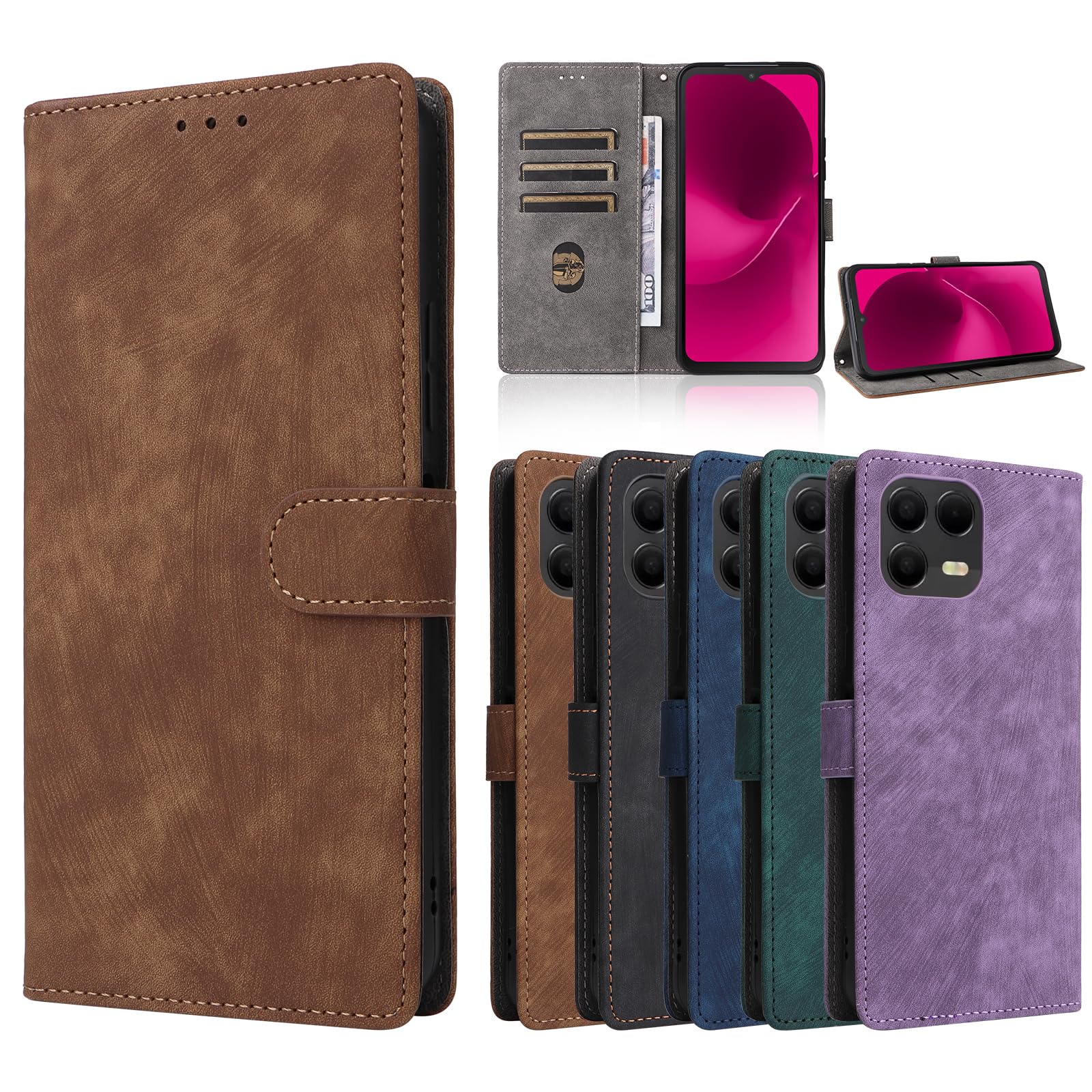 Für Samsung Galaxy Z Fold 5 Hülle mit S Pen-Halter, [Mit Dis