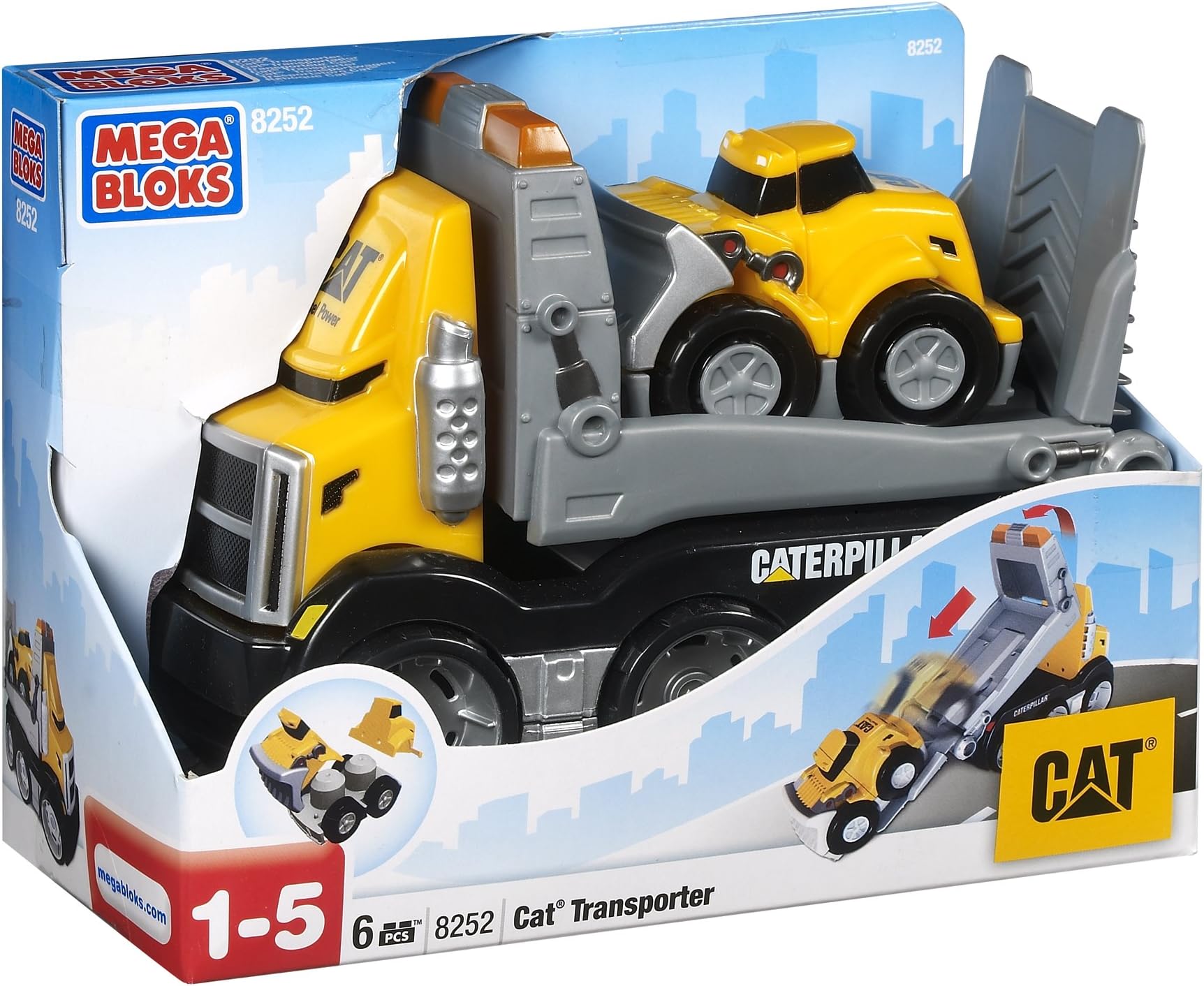 Mega Bloks8252 Tiny n Tuff CAT Transporter