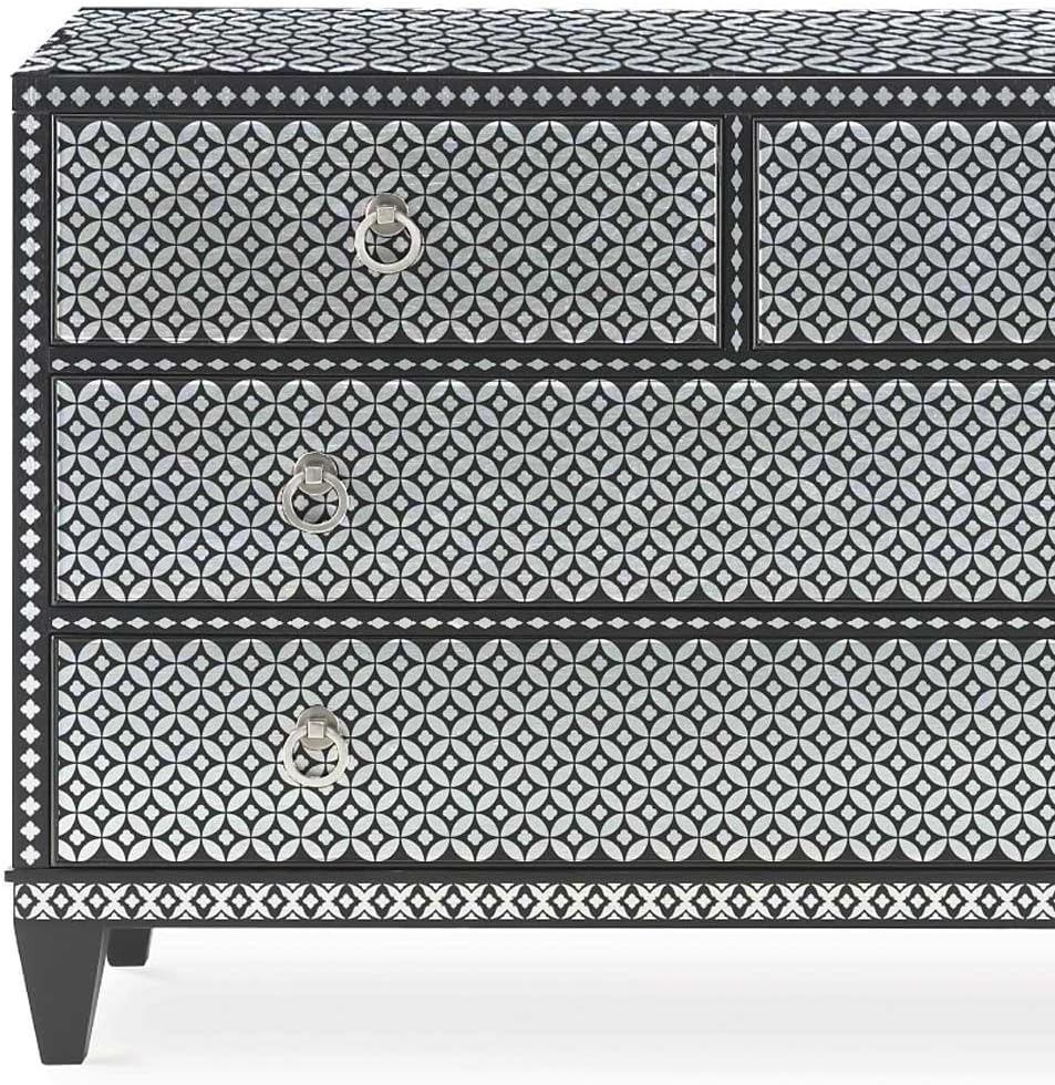 Maya Bone Inlay Stencil - DIY Bone Inlay Designs for Furniture Makeover