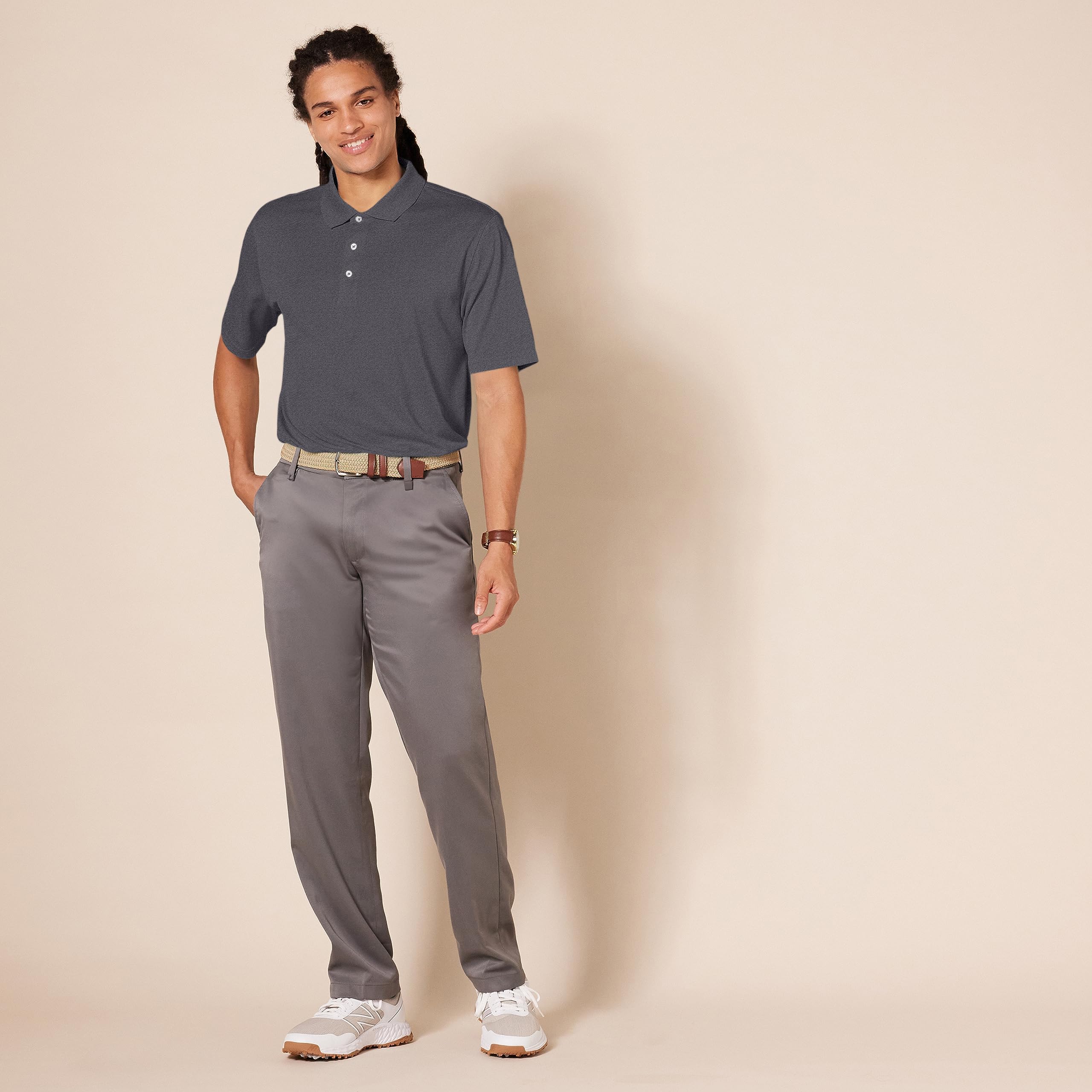 Amazon Essentials Hombre Polo de Golf, Secado Rápido Que Absorbe la Humedad, Manga Corta