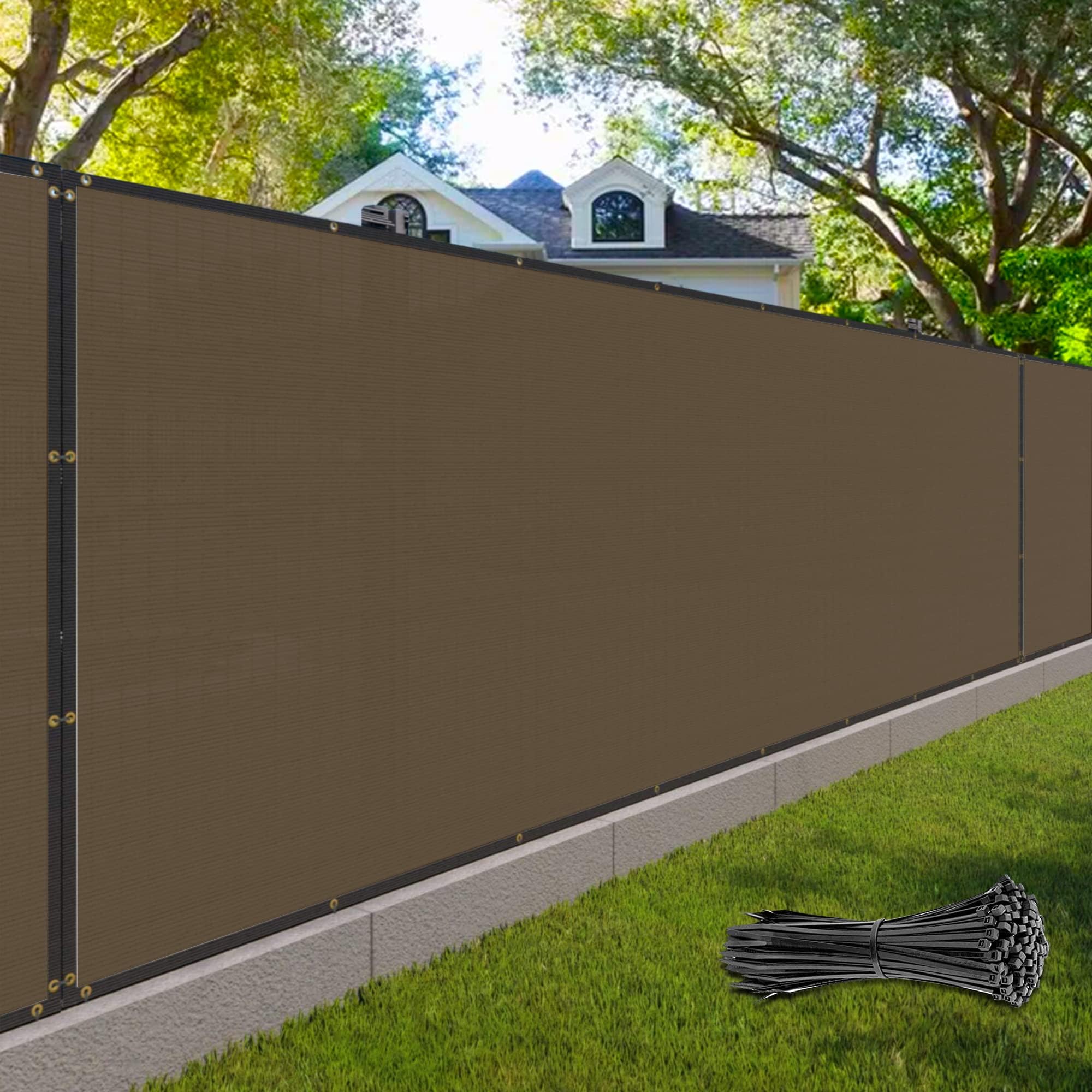 PALACE WORLD 8x84 Brown Fence Privacy Screen
