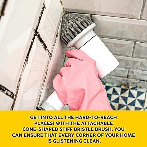 Miniatura 3 de SYNOSHI  Cabezales de cepillo cónico (2 unidades) para depurador giratorio eléctrico Las esquinas y lugares difíciles de alcanzar