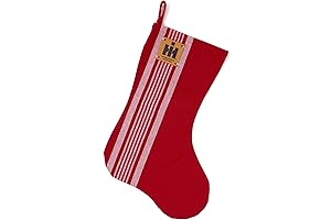 International Harvester Tractor Christmas Stocking, Red Farmhouse Stocking