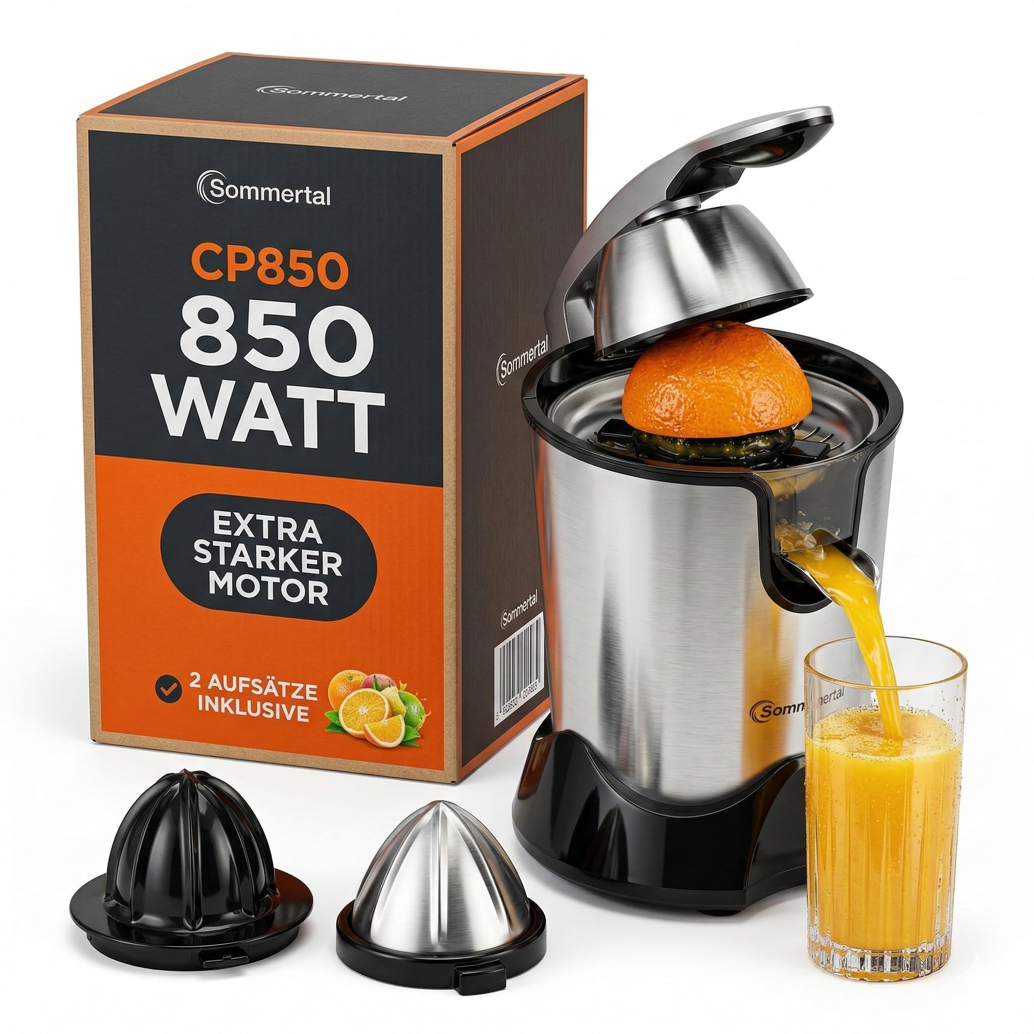Moulinex Vitapress Pro PC700D Elektrische citruspers, 300 W, roestvrij staal, afneembare onderdelen, drukhendel, maximale uitneembaarheid, druppelbescherming, antislip bodem Moulinex Vitapress Pro PC700D Elektrische citruspers, 300 W, roestvrij staal, afneembare onderdelen, drukhendel, maximale uitneembaarheid, druppelbescherming, antislip bodem