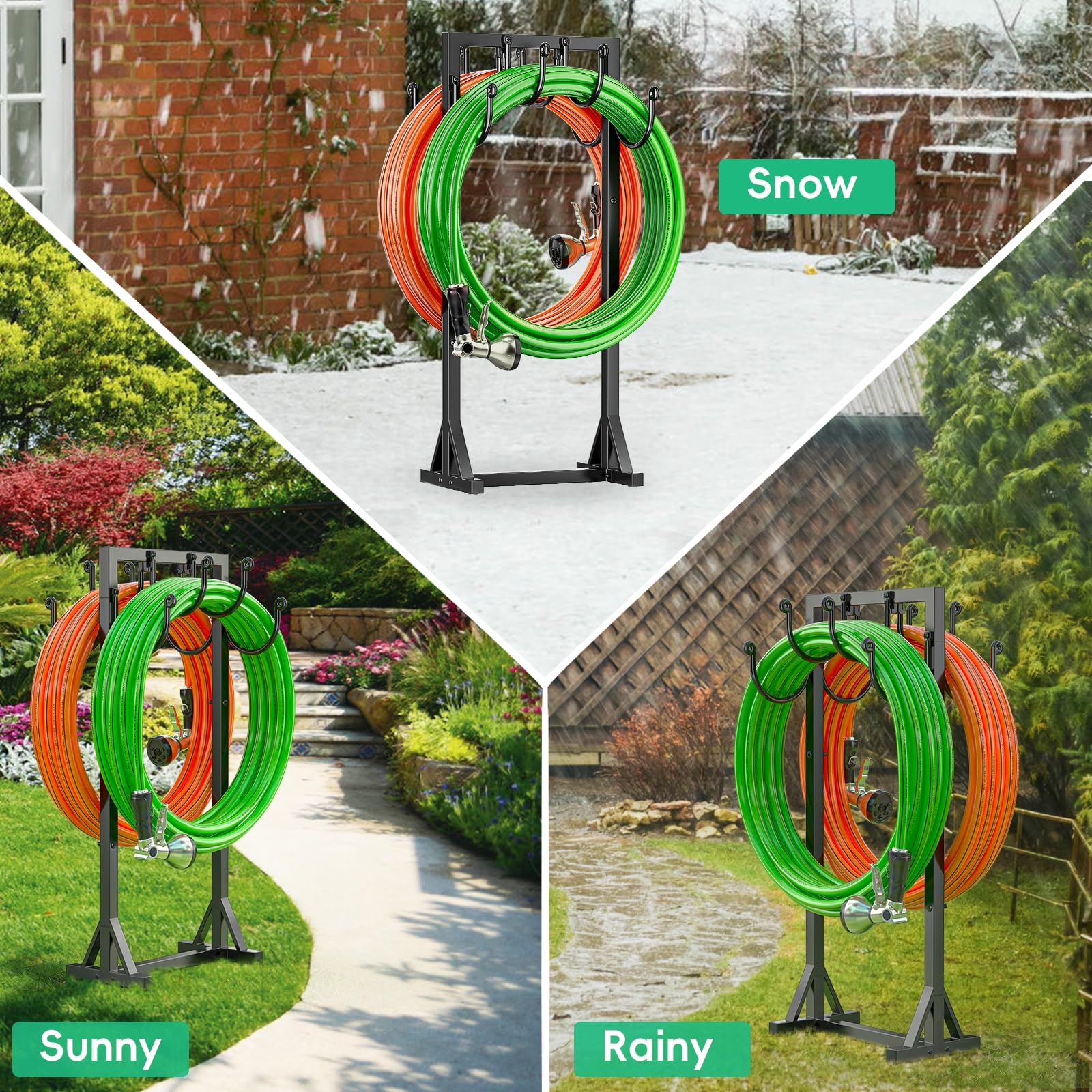 Kcysta Soporte para manguera de jardín